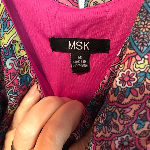 Sold‼️MSK Women’s Mini Sleeveless Dress Multi - Picture 3 of 8